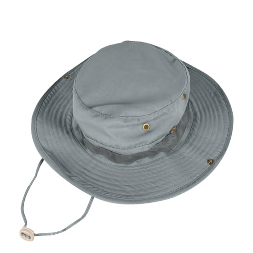 Sun Hats for Men Women Bucket Hat UPF 50+ Boonie Hat Foldable UV Protection Hiking Beach Fishing Summer Safari - color: 1pack-blueish Gray