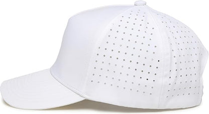 Funky Junque Mens High Crown Golf Hat, Performance Golf Cap - color: Pickleball Social Club - White