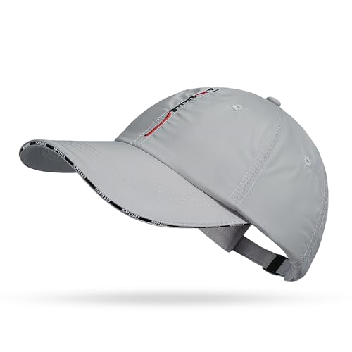 Croogo Quick Dry Running Hat Sun UPF 50+ Lightweight Baseball Cap for Men - color: Cp13-light Gray