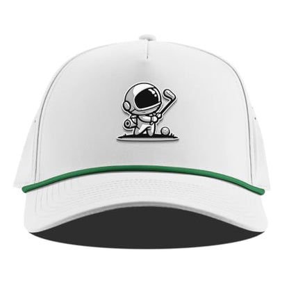 Branded Bills Moon Shot Curved 5 Panel Rope Hat for Men - color: White/Kellygreen