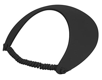 TOP HEADWEAR Women's Cotton Foam Visor- Stretch Sun Protection Hat - color: 2 Pc Red/Black