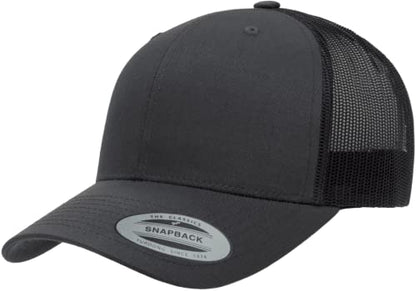 L2K Classics Plain Trucker Mesh Cap Baseball Cap - Mens Hats Trucker Hats for Men - color: Charcoal