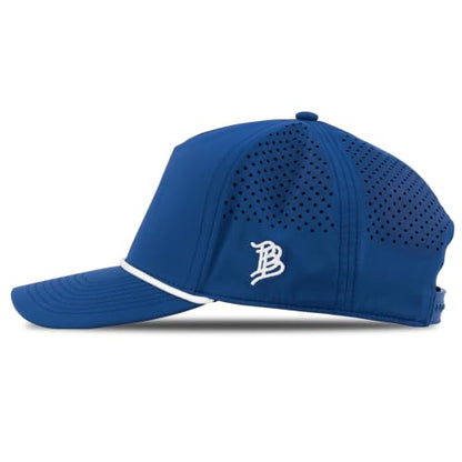 Branded Bills Bare Curved 5 Panel Rope Hat for Men - color: Royal Blue