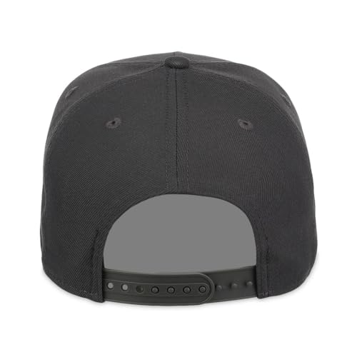 Lids Blank Hook Shot A-Frame Adjustable Snapback Hat – Breathable Mesh & Lightweight | Curved Bill | One Size Fits Most - color: Charcoal
