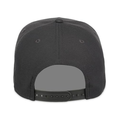 Lids Blank Hook Shot A-Frame Adjustable Snapback Hat – Breathable Mesh & Lightweight | Curved Bill | One Size Fits Most - color: Charcoal