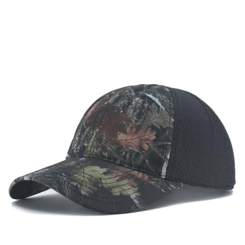 The Vintage Year Camouflage Army Outdoor Hunting Unstructured Adjustable Cadet Army Baseball Cap - color: Camo Black Mesh, size: One Size