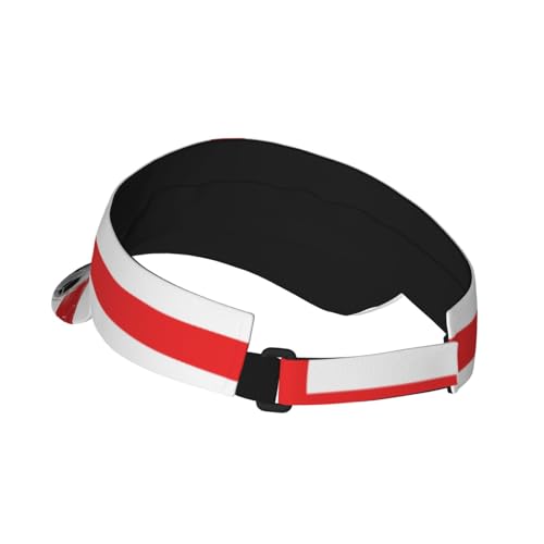 Adjustable Sun Visor Hats, Lightweight Open-Top Sports Visors - color: England