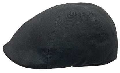 Broner Mens Wayward Brushed Cotton Six Panel Pub Cap with Geometric Print Lining - color: Black, size: Large