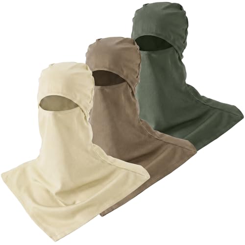 SATINIOR 3 Pcs Summer Balaclava - color: Jungle Green Color