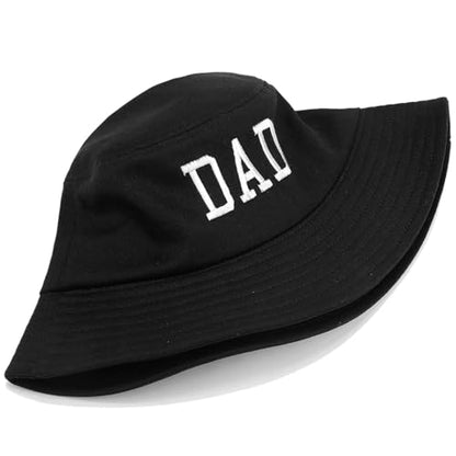 Bucket Hat Beach Sun Hat Fishing Hat for Women Men, Summer Outdoor Travel Packable Fisherman Hat - color: Dad