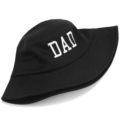 Bucket Hat Beach Sun Hat Fishing Hat for Women Men, Summer Outdoor Travel Packable Fisherman Hat - color: Dad