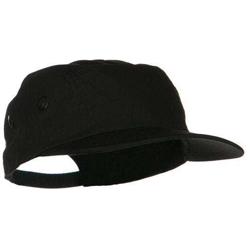 e4Hats.com 5 Panel Camouflage Twill Cap - color: Black