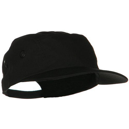 e4Hats.com 5 Panel Camouflage Twill Cap - color: Black