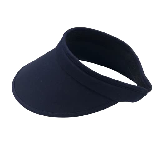 Cloth Covered Slip-On Visor, Sun Sports Visor Hats Cap for Women Adjustable Cap - color: Royal Blue