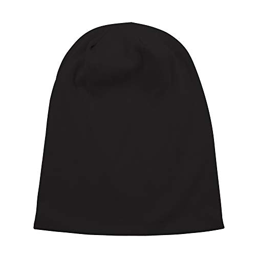 Unisex Slouchy Beanie Cotton Lightweight Beanie Hat Skull Cap Night Sleep Hat Hip-Hop Hat - color: Red & Black