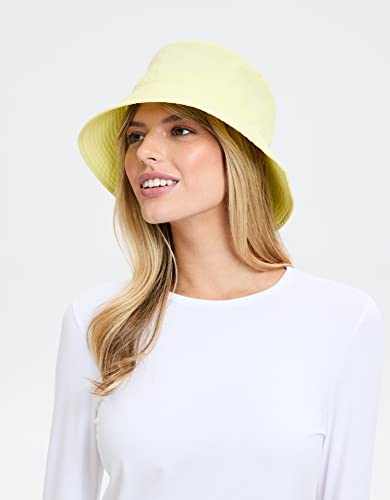 Solbari Unisex Bondi Bucket Hat UPF 50+ - color: Cool Yellow, size: Small-Medium