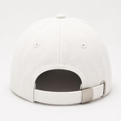 Christian Faith Cross Hats, Embroidered Baseball Caps for Men & Women - color: White