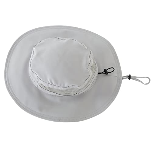Connectyle Men's Breathable UPF 50+ Sun Hat Packable UV Protection Bucket Hat for Fishing Hiking Camping Safari Beach Golf - color: Light Grey