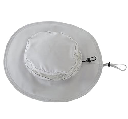 Connectyle Men's Breathable UPF 50+ Sun Hat Packable UV Protection Bucket Hat for Fishing Hiking Camping Safari Beach Golf - color: Light Grey