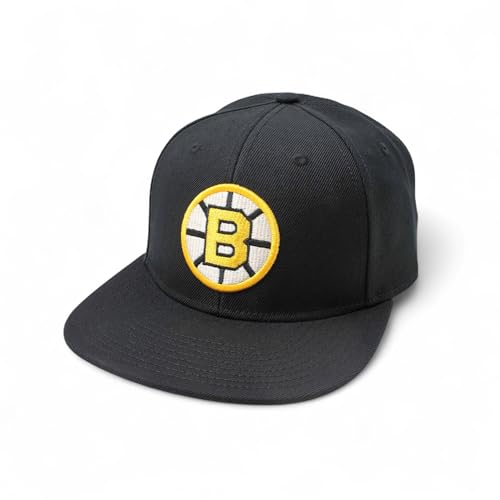 AMERICAN NEEDLE Officially Licensed NHL National Hockey League Archive 400 Adjustable Snapback Baseball Hat - color: Boston Bruins (Black)