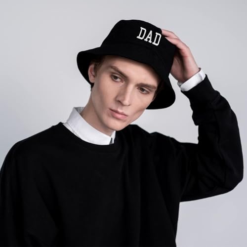 Bucket Hat Beach Sun Hat Fishing Hat for Women Men, Summer Outdoor Travel Packable Fisherman Hat - color: Dad