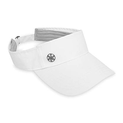 Gaiam Classic Fitness Sun Visor, Moisture-Wicking, Women (White)