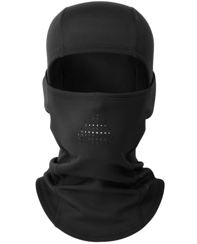 AOPREL Balaclava Ski Mask for Men Winter Face Mask Breathable & Thermal Winter Balaclava Women for Cold Weather Outdoor - color: Black