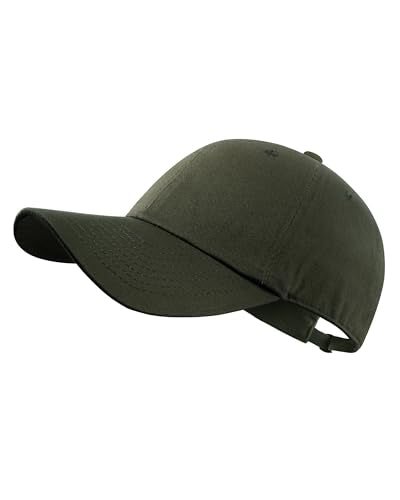 GADIEMKENSD Unstructured Baseball Cap Adjustable, Running Hat for Men Women, Cotton Dad Hat Plain for Outdoors Activities - color: Army Green