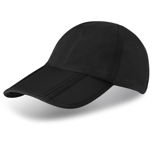 Sumolux Waterproof Baseball Cap Men Women Sun Hat Quick-Drying - color: Black, size: One Size