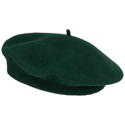 Women's Beret Cashmere Wool French Hat Made in EU Women Autumn Winter - color: Green, size: 6 7/8