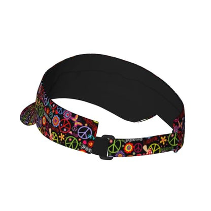 Wide Brim Sun Visor Hat - color: Black