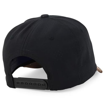 Trendy Apparel Shop Bull Embroidered Western Snapback Trucker Cap - color: Black Brown 4
