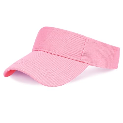 Marrywindix 1 Piece of Sport Wear Athletic Visor Sun Sports Visor Hat Visor Adjustable Cap for Women and Men - color: Pink