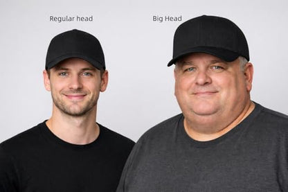 XL XXL 3XL Oversize Baseball Hat for Big Head Men – Adjustable Cotton Golf Ball Cap Fits Larger Sizes 7 3/8-8 1/8 - color: Lightgrey