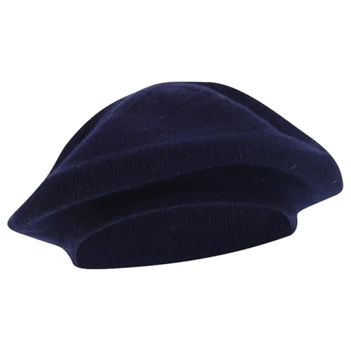 Armycrew Premium Wool Modern Stylish Beret Hat - color: Navy