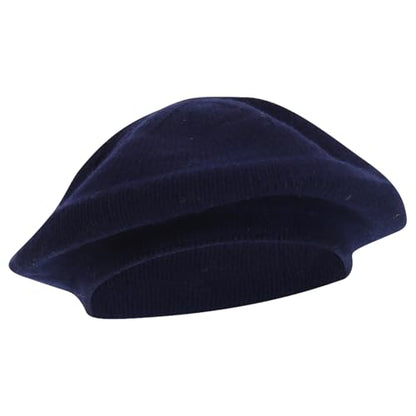 Armycrew Premium Wool Modern Stylish Beret Hat - color: Navy