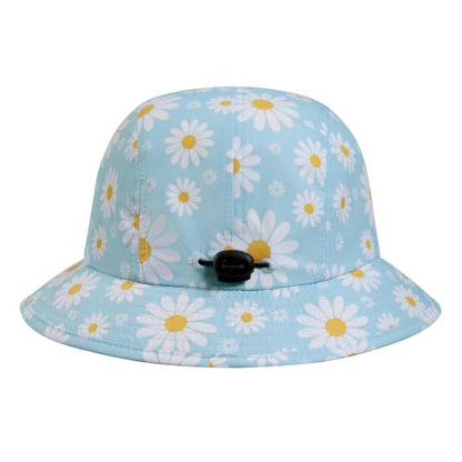 BASSDASH UPF50+ Fishing Bucket Hat for Men Women Lightweight Water Resistant Packable Outdoor Summer Sun Hats FH13 - color: Daisy