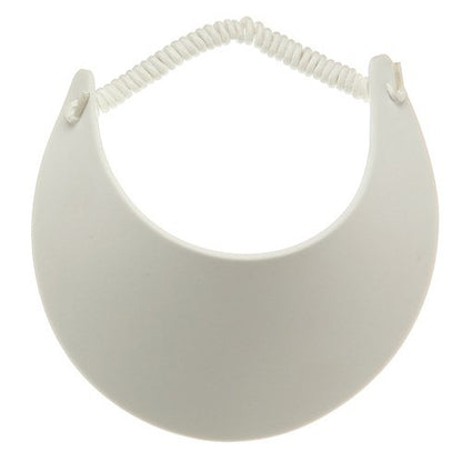 Large Bill Foam Sun Visor - color: White