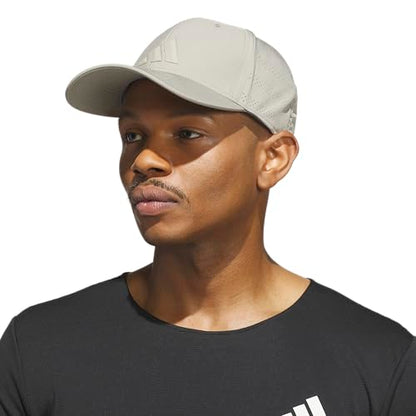 adidas Men's Gameday Stretch Fit Hat - color: Silver Pebble Grey/Feather Grey/5, size: Large-X-Large