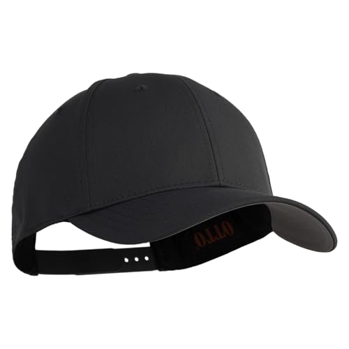 e4Hats.com 6 Panel Low Profile Structured Baseball Cap - color: Charcoal Grey