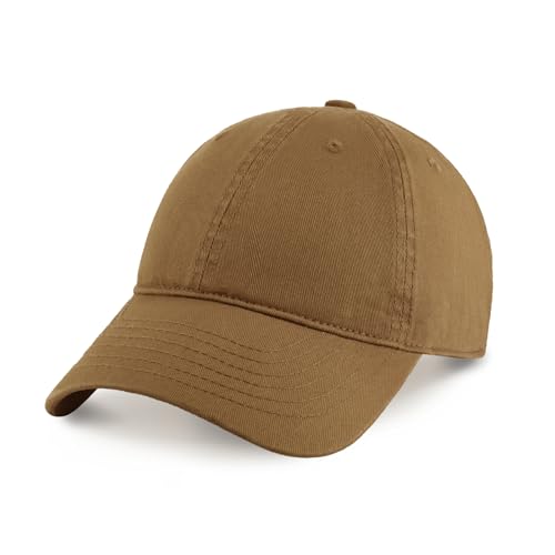 CHOK.LIDS Everyday Premium Cotton Dad Hat Adjustable Baseball Cap Unisex - color: Camel