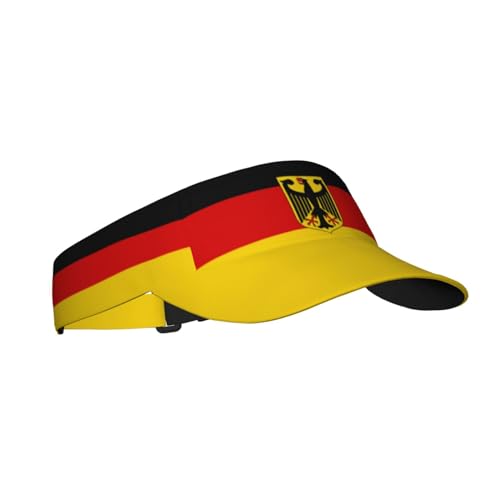 Cute Flag Visors Sun Protection Hats for Men Women Fashion Outdoor Sun Visor Hats Adjustable Summer Hat - color: Germany Flag