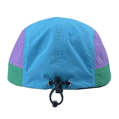 FASHIXD 5 Panel Hats for Men Baseball Cap Outdoor Sports Running Cap - color: Green/Blue