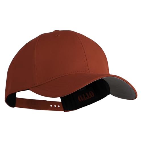 e4Hats.com 6 Panel Low Profile Structured Baseball Cap - color: Red