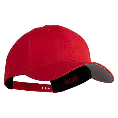 e4Hats.com 6 Panel Low Profile Structured Baseball Cap - color: Red