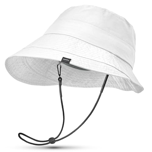 Sukeen Lightweight Bucket Hat for Women Quick-Dry Hiking Hat Packable Foldable UV Sun Hat for Outdoor Activities - color: White, size: One Size-Medium