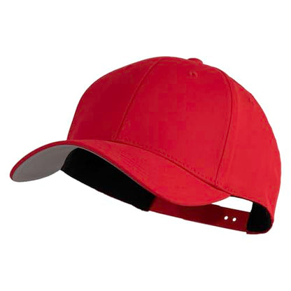 e4Hats.com 6 Panel Low Profile Structured Baseball Cap - color: Red
