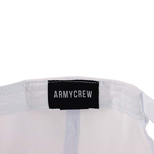Armycrew XXL Oversize High Crown Adjustable Plain Solid Baseball Cap - color: White