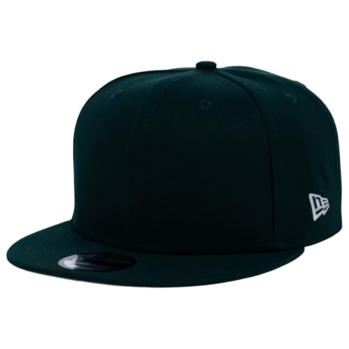 New Era Blank Custom 59FIFTY Fitted Flat Bill Cap - color: Dark Green, size: One Size