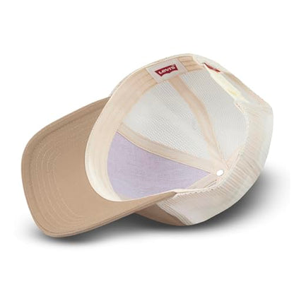 Levi's Men's Classic Style Logo Trucker Hat - Adjustable Lightweight - color: Khaki